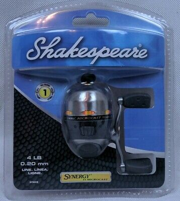 SHAKESPEARE Synergy Titanium Synti TI 6 Fishing Reel Spin Cast Reel Tested  NICE